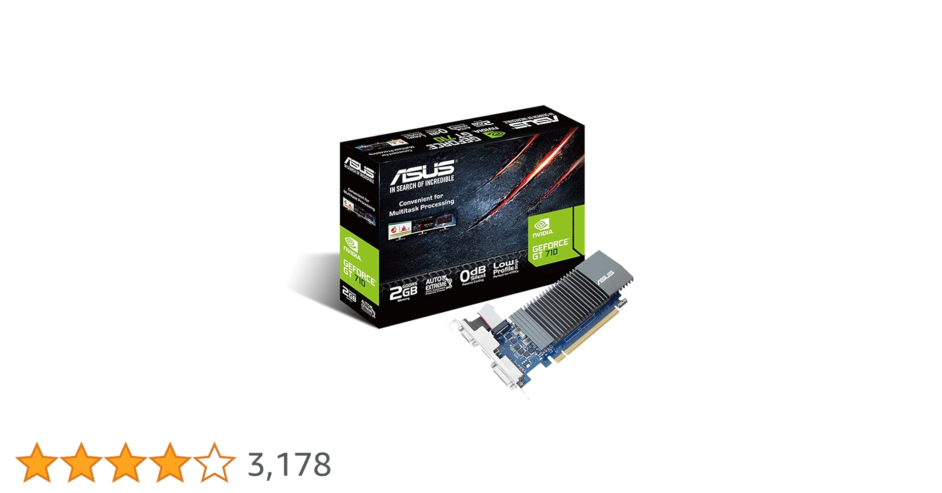Amazon | ASUS NVIDIA GeForce GT 710 / 2GB GDDR5 / HDMI 2.0b / HDMI